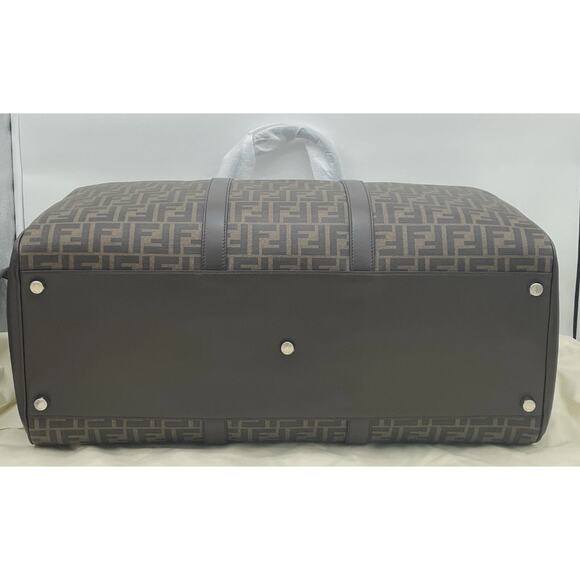 FENDI LARGE FF SHOULDER DUFFLE TRAVEL BOSTON BAG TOTE AUTHENTIC! - Picture 10 of 16